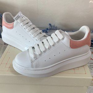 🖤🤍💖McQueen Little White Shoes Powder Tail Pink Pink🖤🤍💖